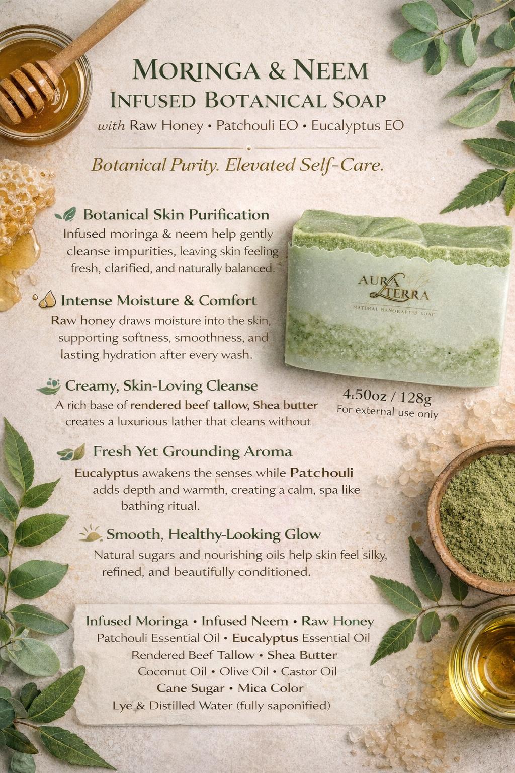 Moringa & Neem Infused Botanical Soap