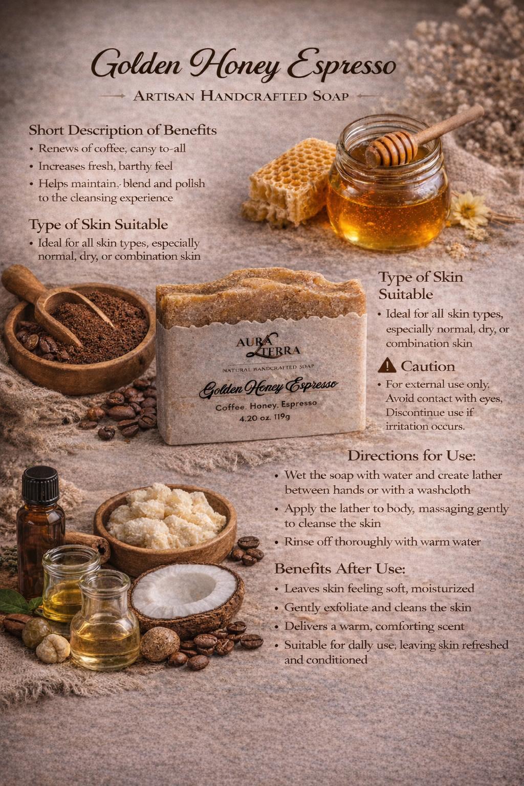 Golden Honey Espresso Soap