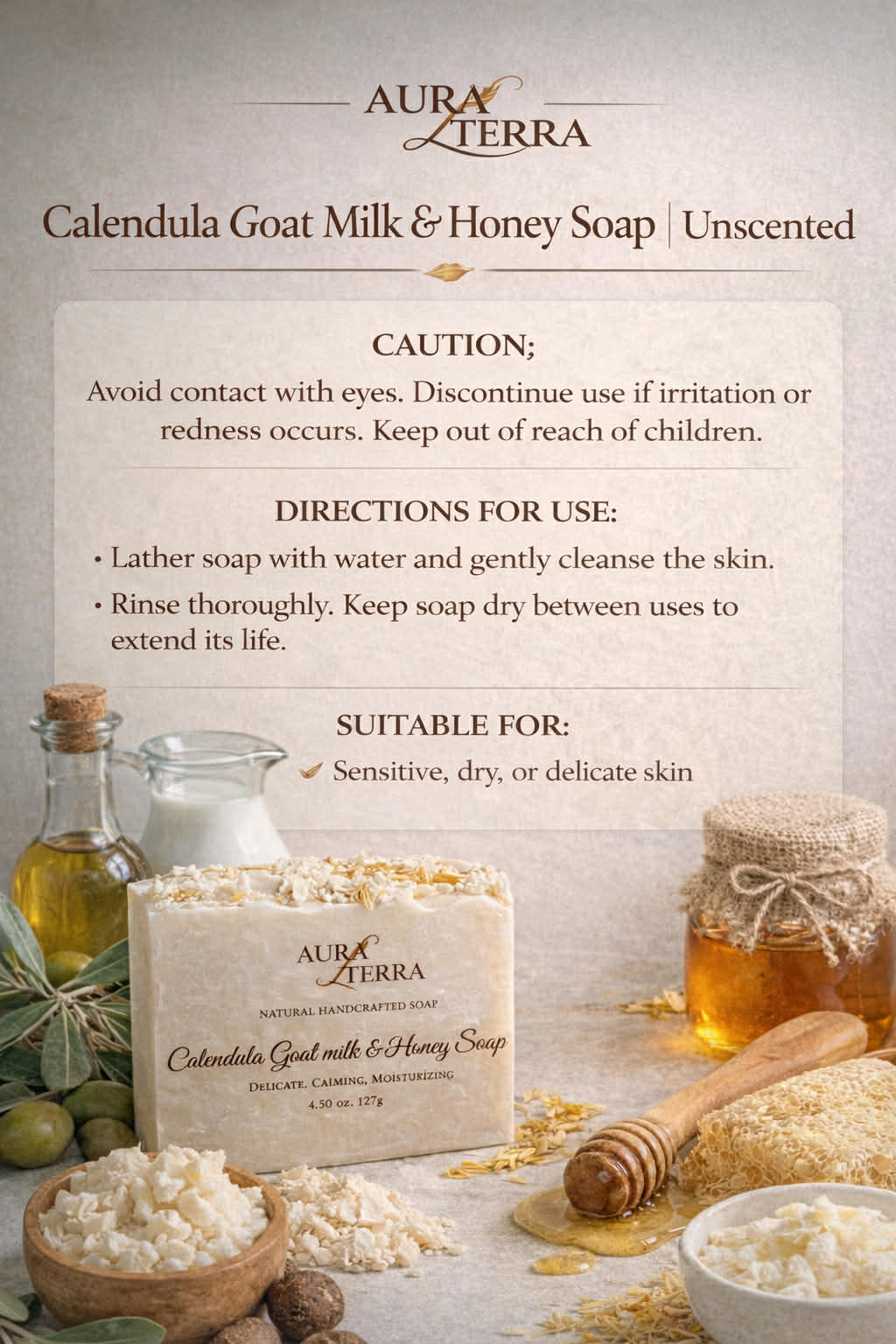 Calendula Goat Milk & Honey Soap