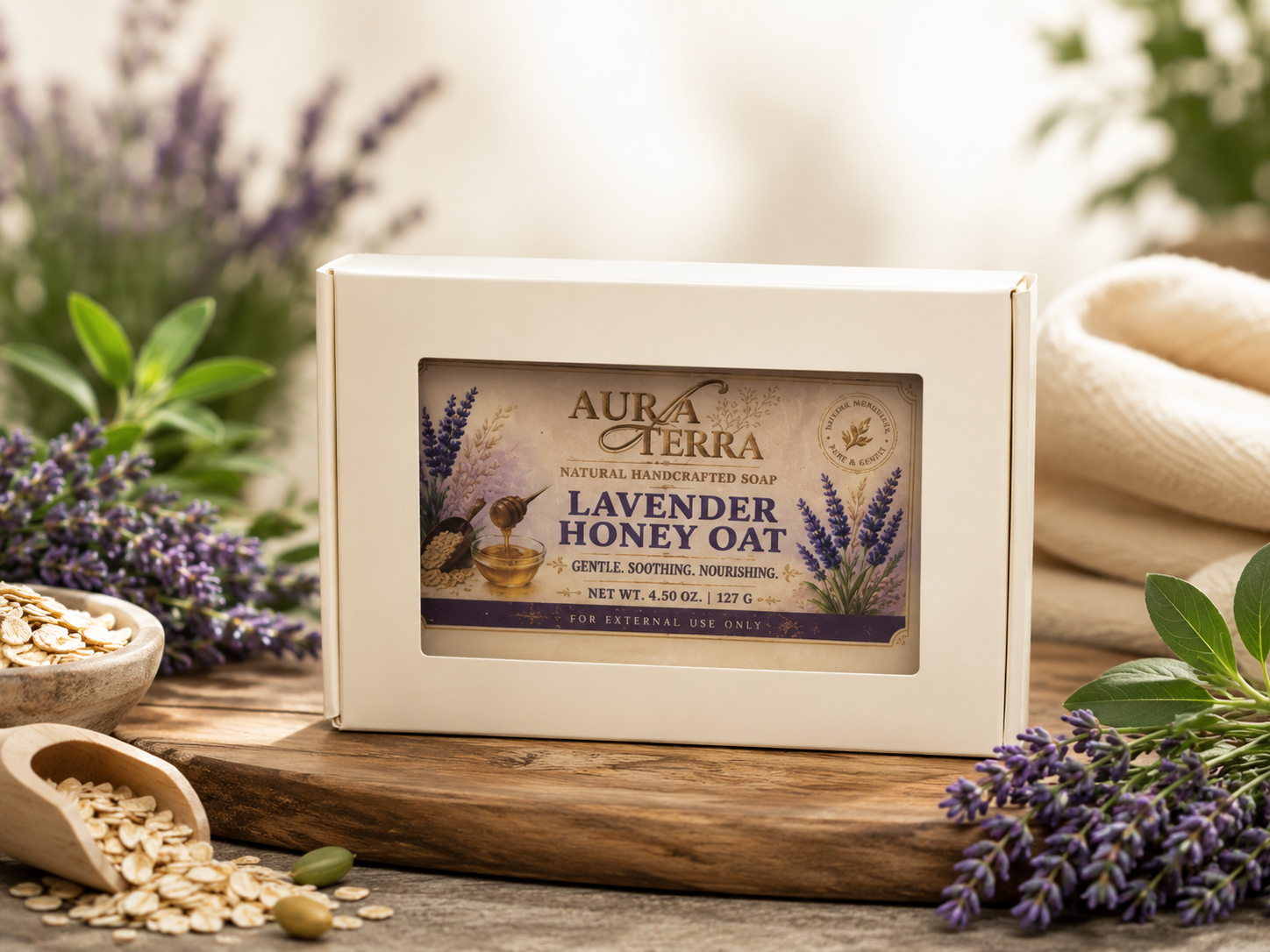 Lavender Honey Oat Soap