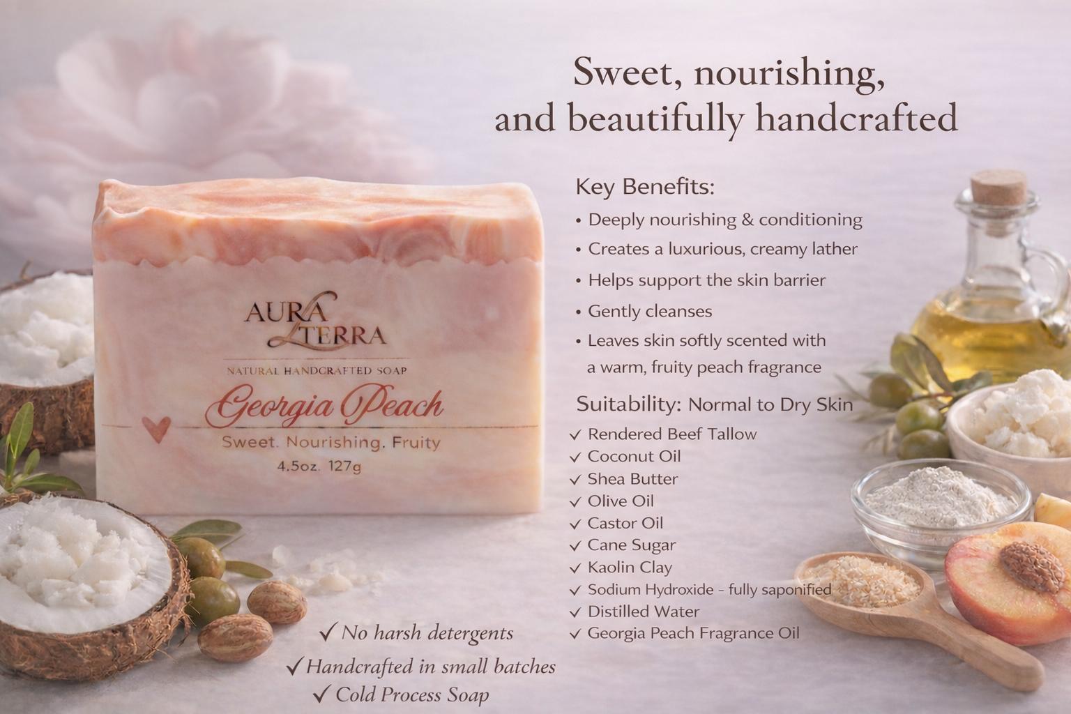 Georgia Peach Sweet Nourish Soap