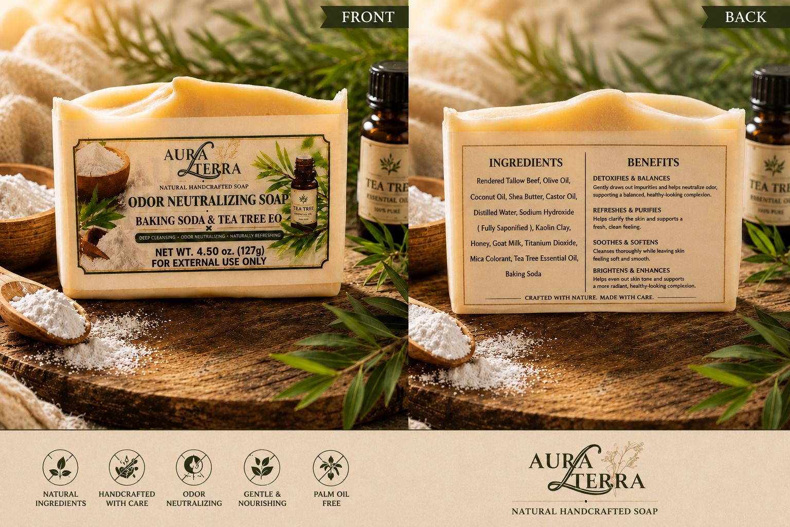 Aura Tierra Odor Neutralizing Soap