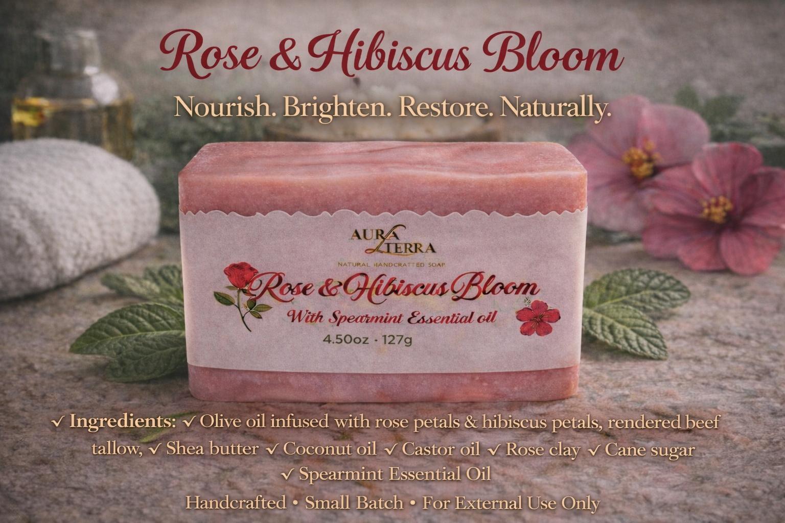 Rose & Hibiscus Bloom Soap