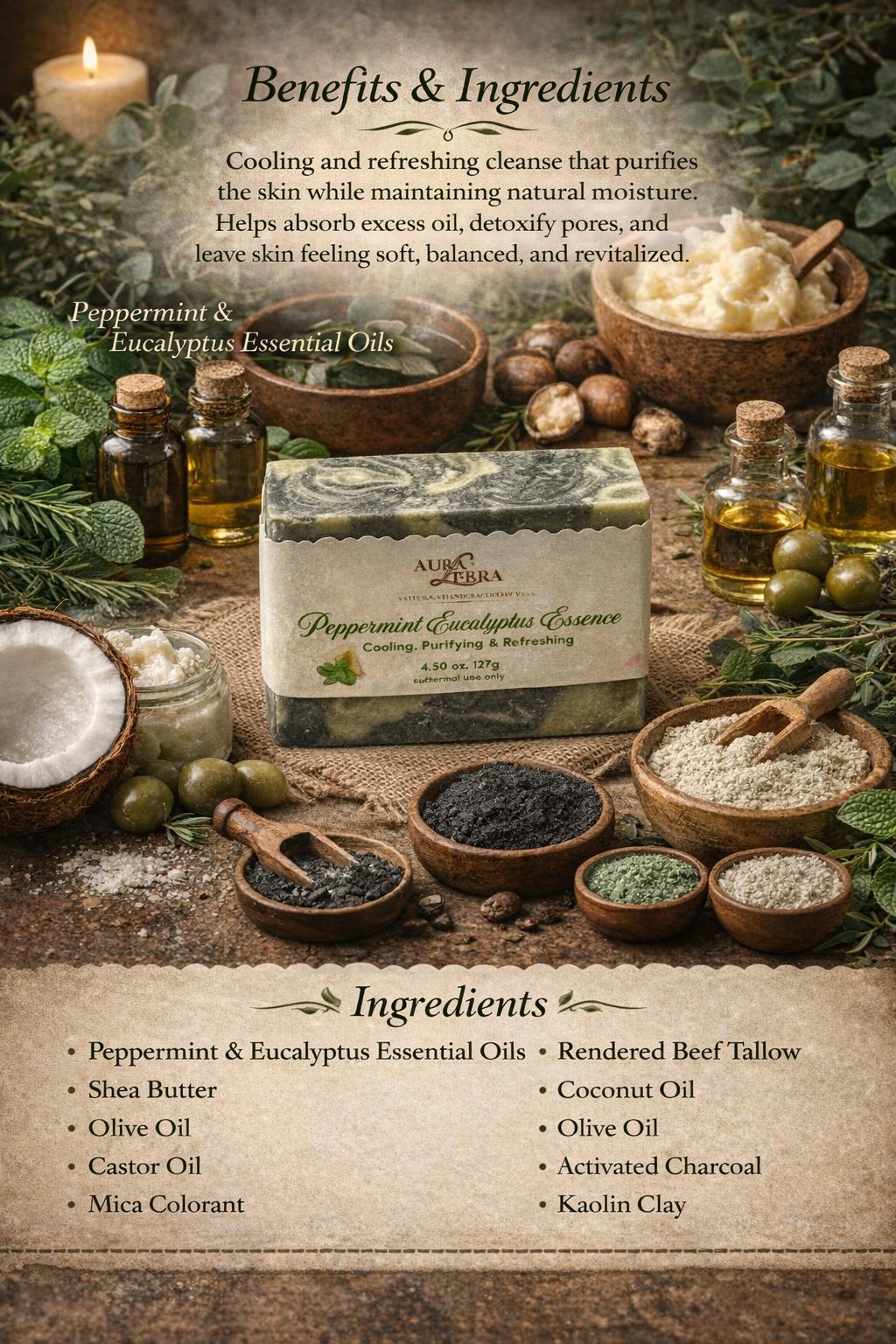 Peppermint Eucalyptus Essence Soap