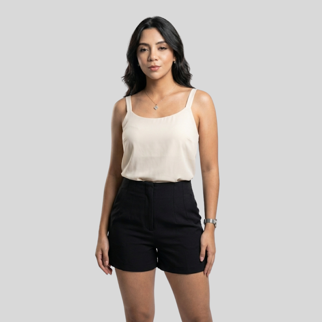 Short de Alfaiataria Cintura Alta