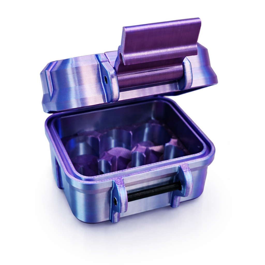 z Light purple/blue Compact Storage Case