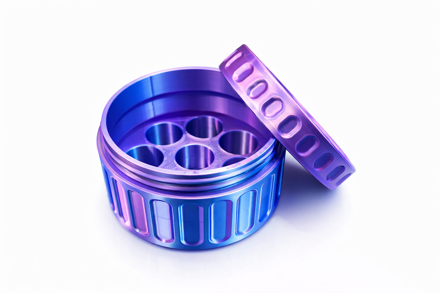 z Light purple/blue round case