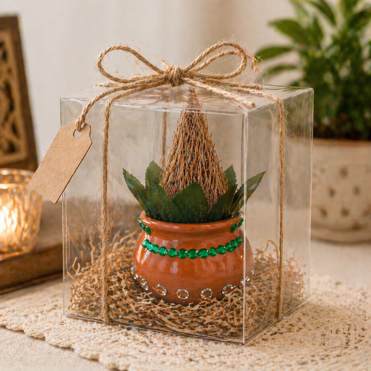 Handcrafted Decorative Kalash | Eco-Friendly Terracotta Kalash | Handmade by Adults with Special Needs | Spiritual & Home Décor Gift