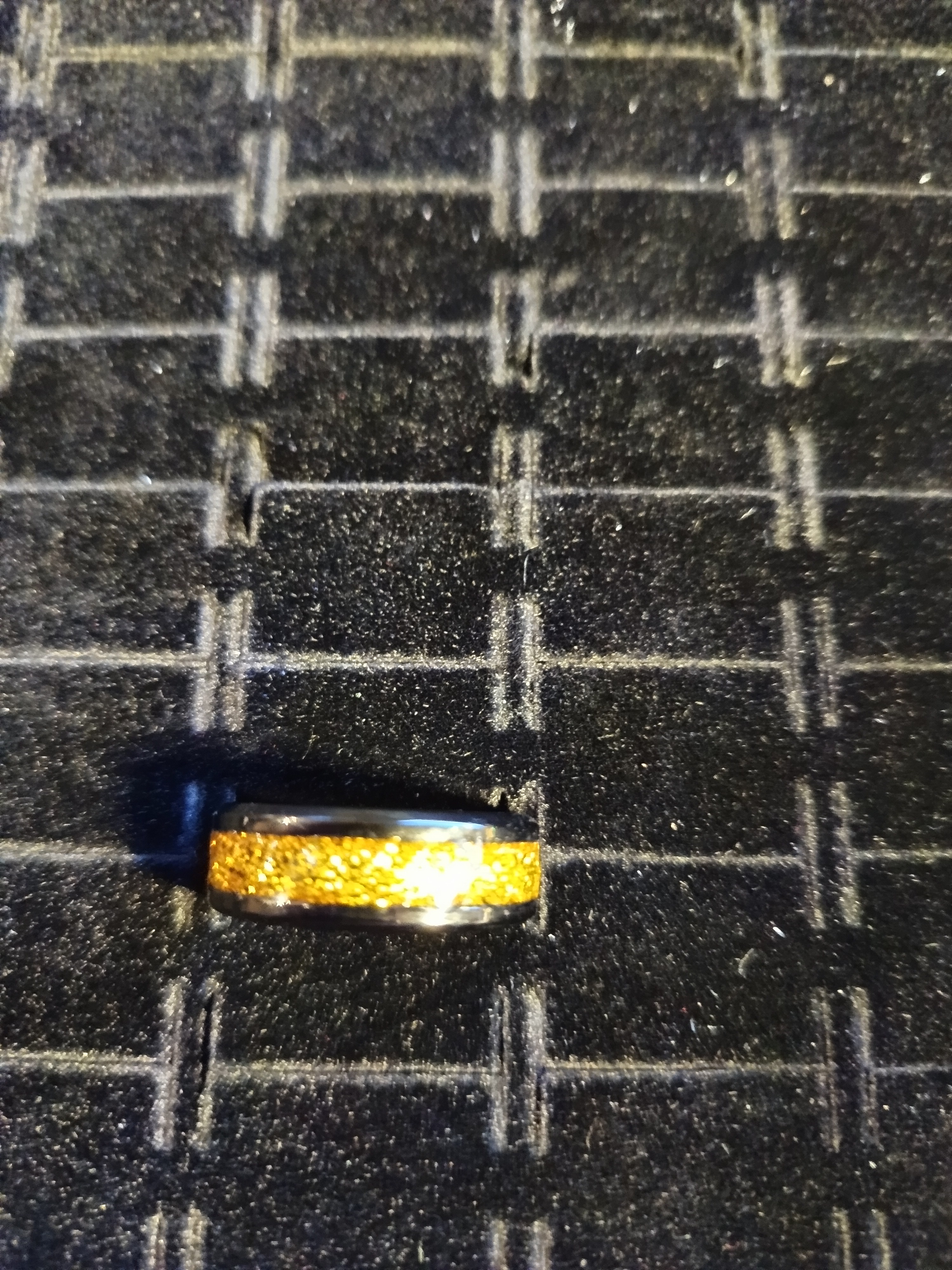 Bague pailletée taille 12 vendue à l’unité – Bijou artisanal brillant multicolore fait main