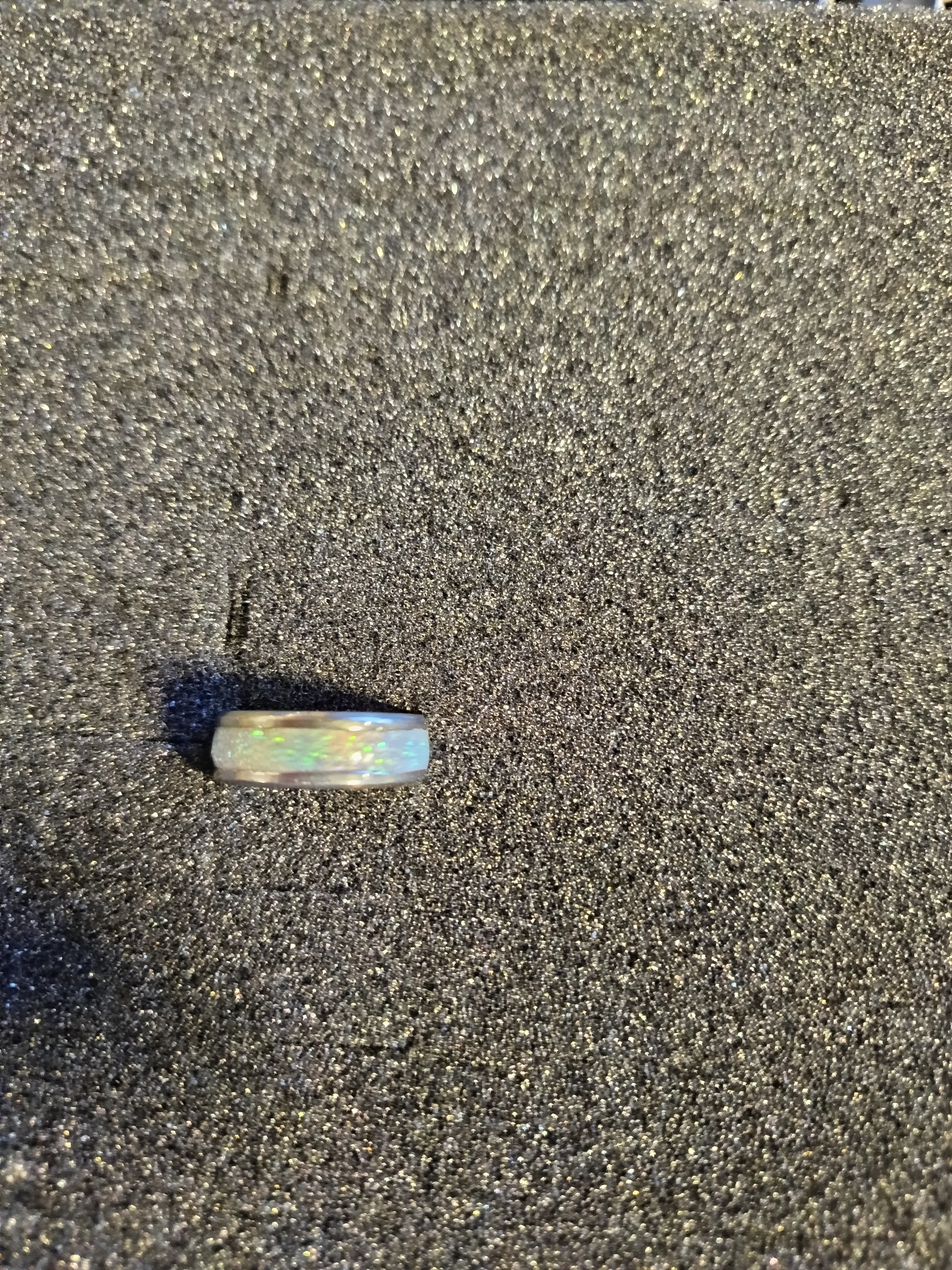 Bague pailletée taille 10 vendue à l’unité – Bijou artisanal brillant multicolore fait main