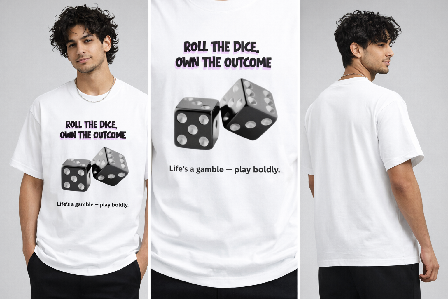Dice Motivation Graphic T-Shirt (Unisex)
