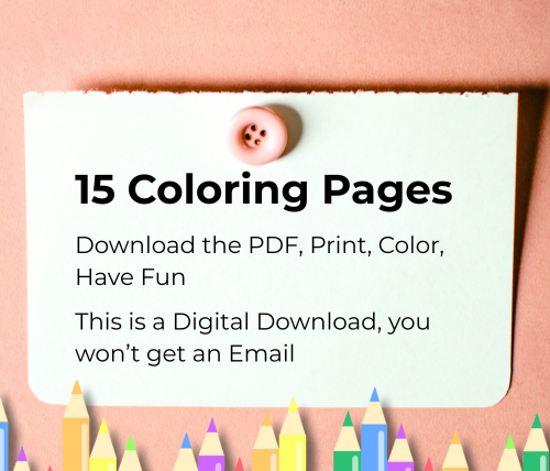 Kawaii Coloring Pages for Toddlers – Printable PDF (15 Pages)