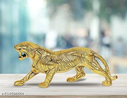 Golden Tiger Figurine