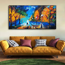 Colorful Autumn Walk Canvas Art