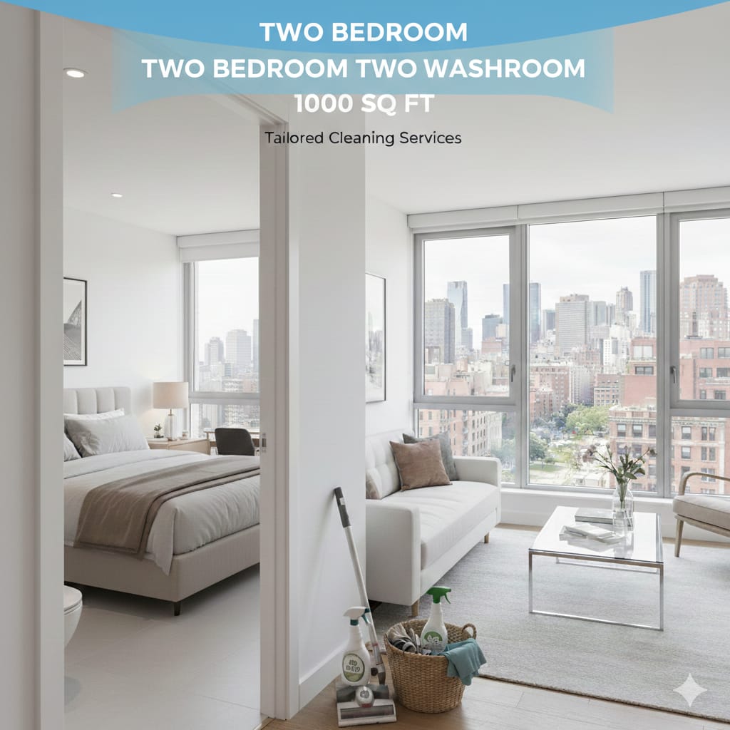 2 bedroom 2 washroom/powder room