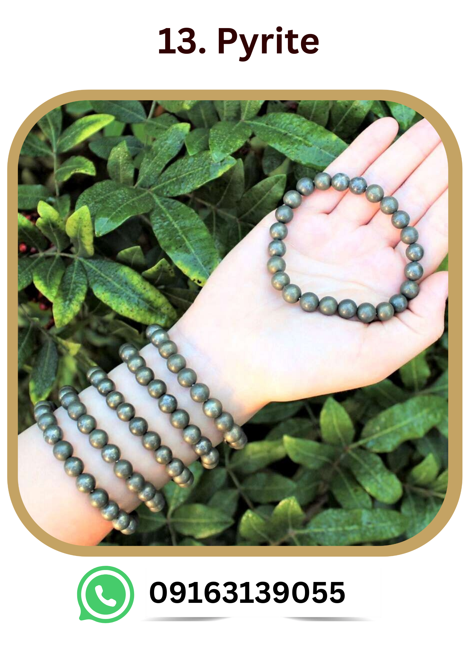 Pyrite Stone Bracelet