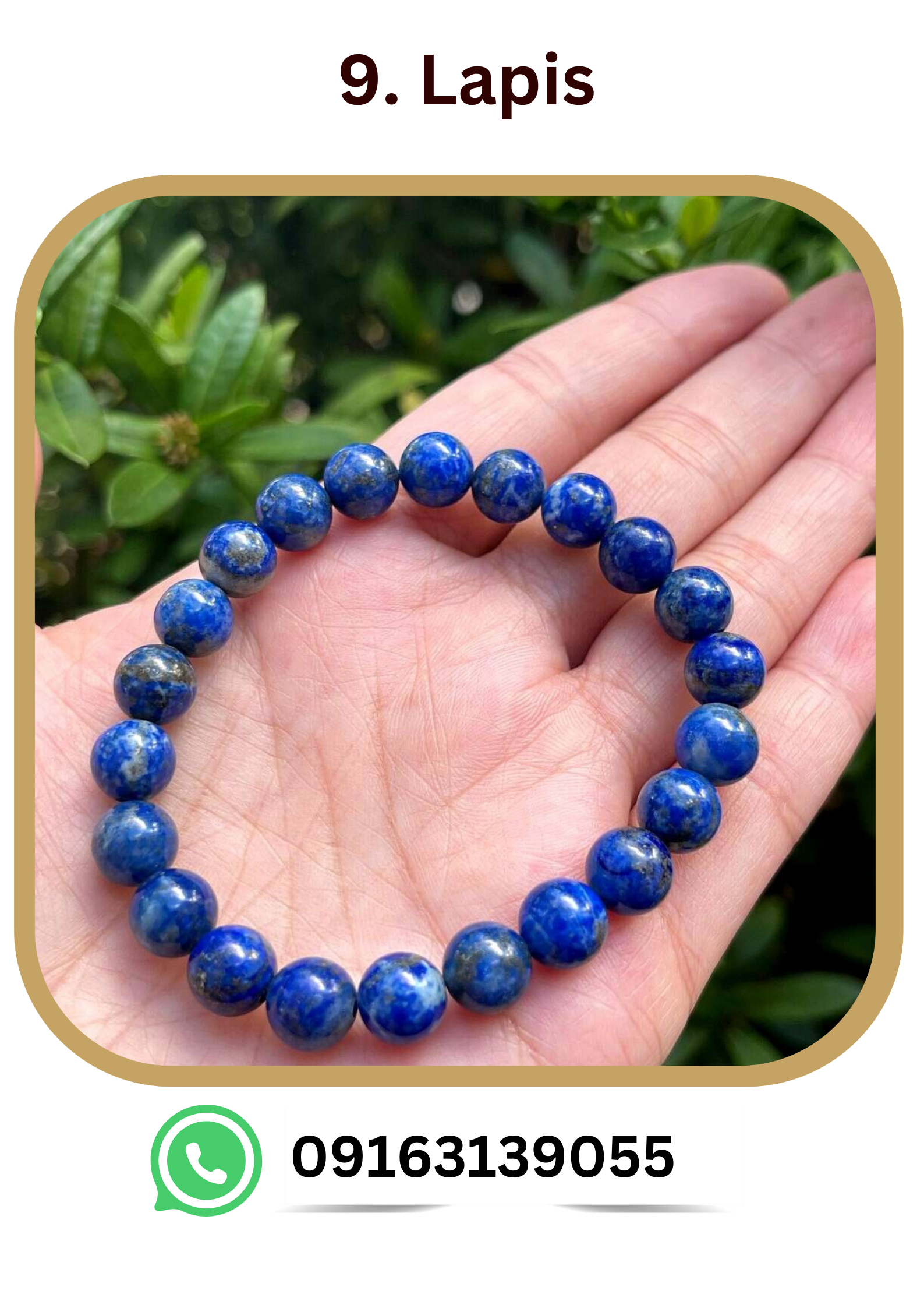 Lapis Lazuli Bead Bracelet