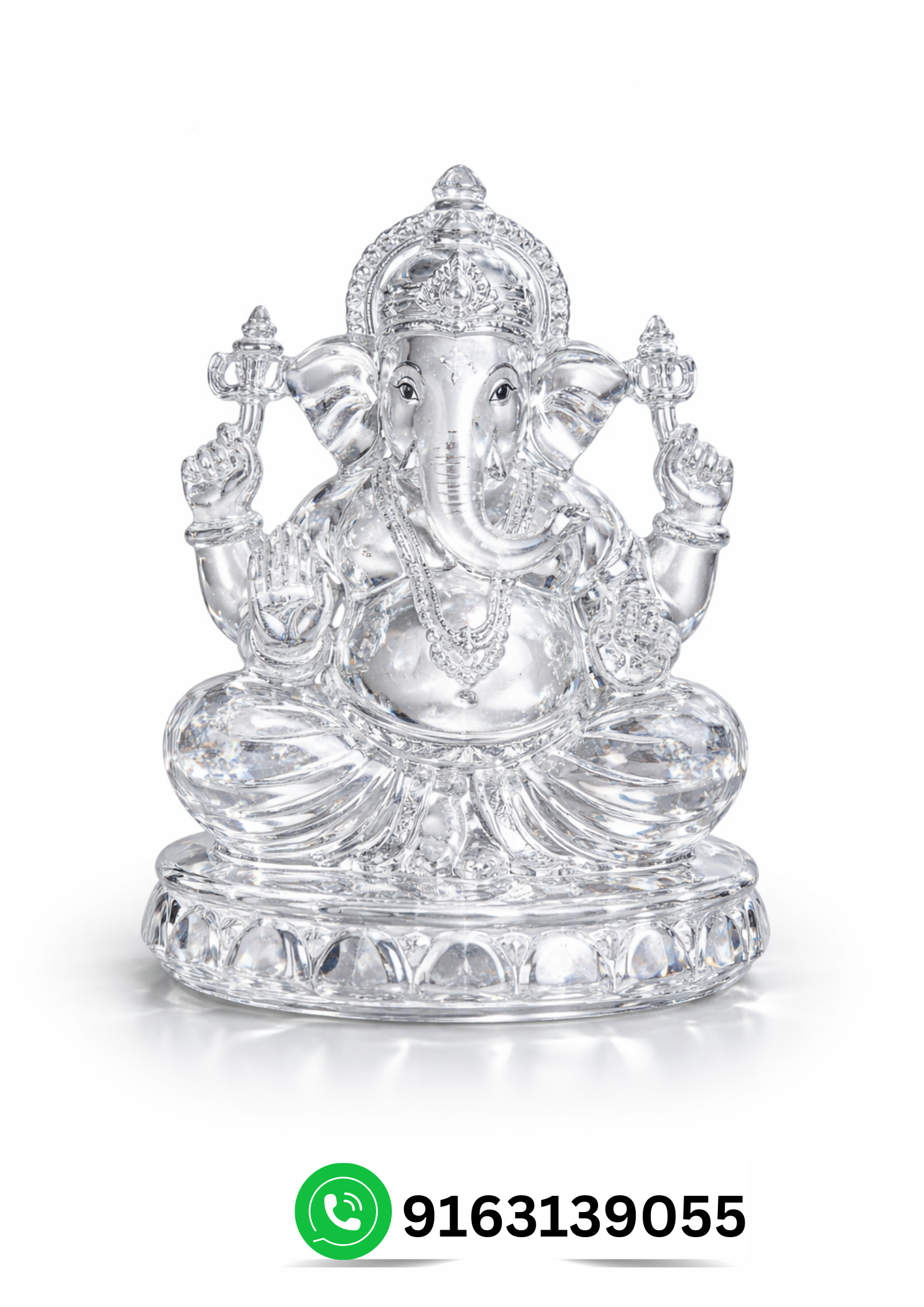 Crystal Ganesh Idol