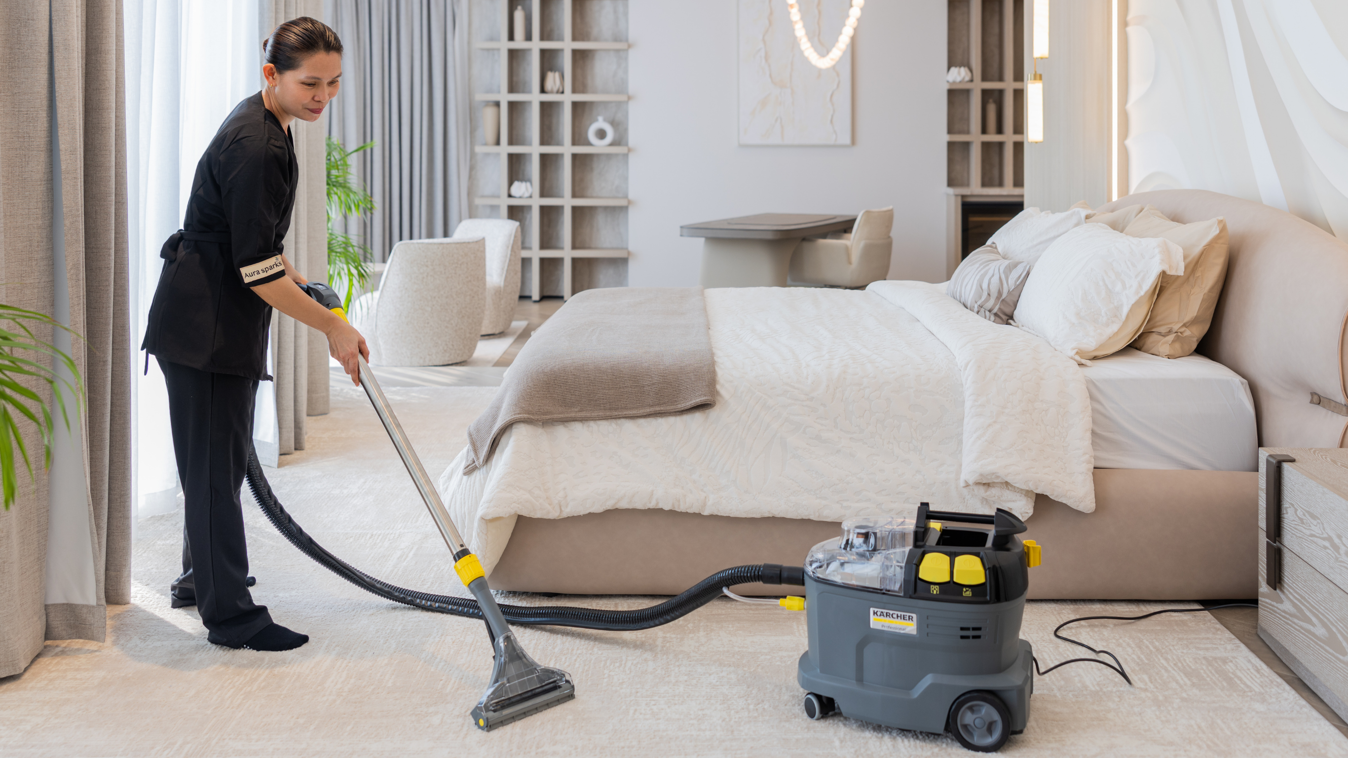 Professional carpet deep cleaning
