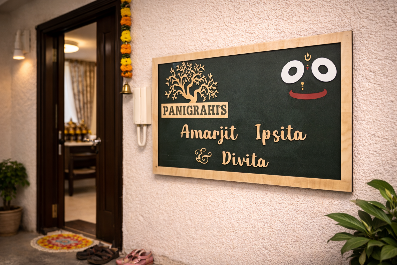 Personalized Family Name Plate