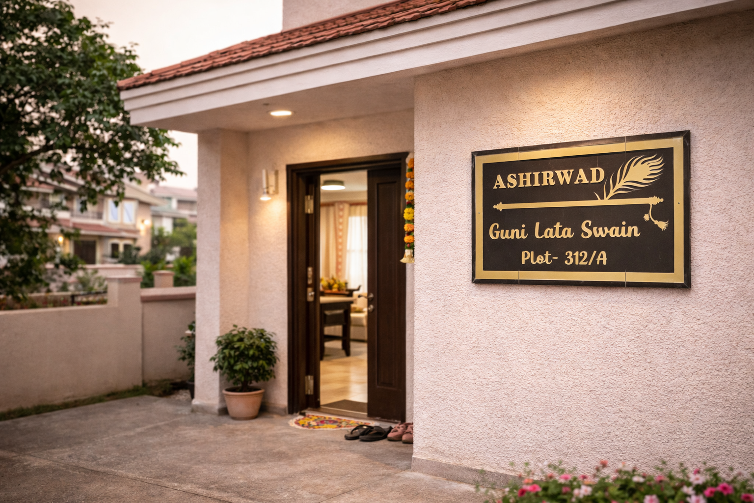 Custom Home Name Plate