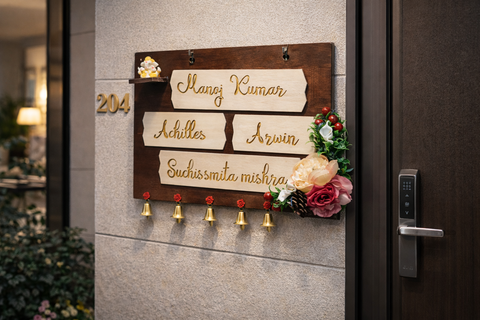 Personalized Wooden Nameplate