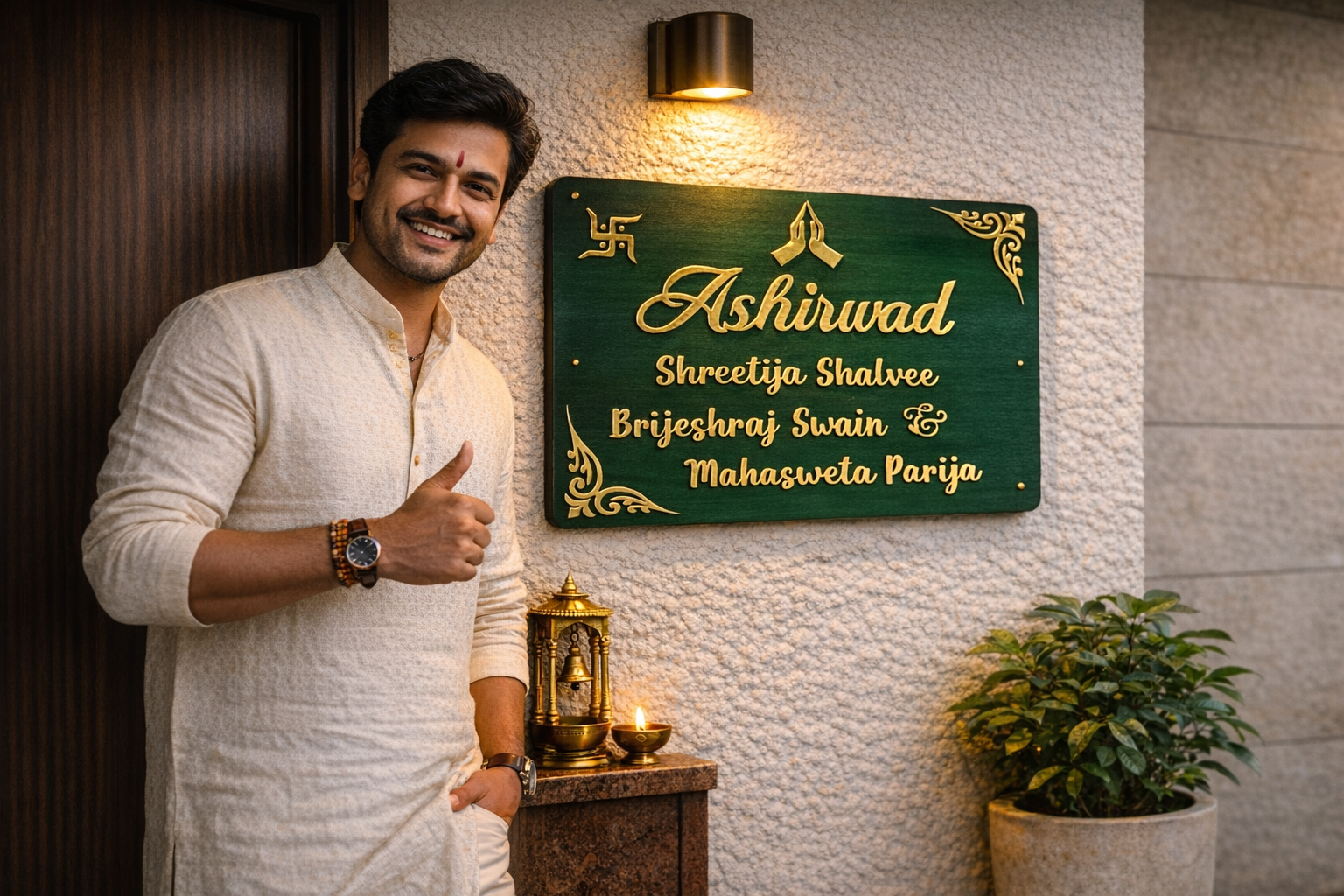 Personalized Home Nameplate