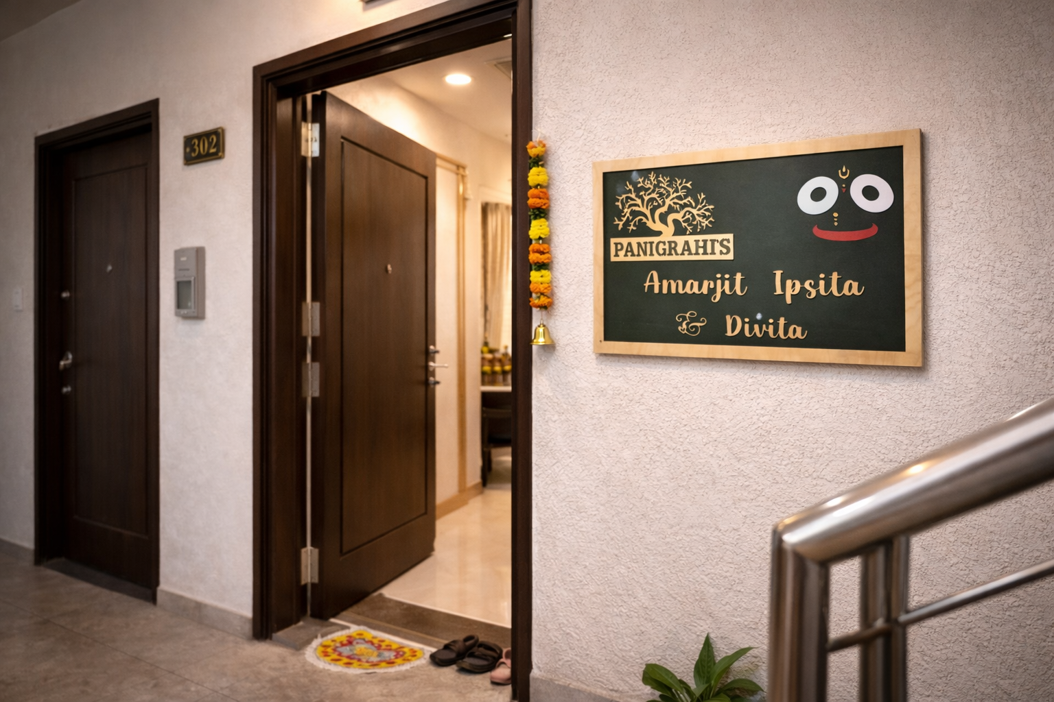 Personalized Family Name Plate