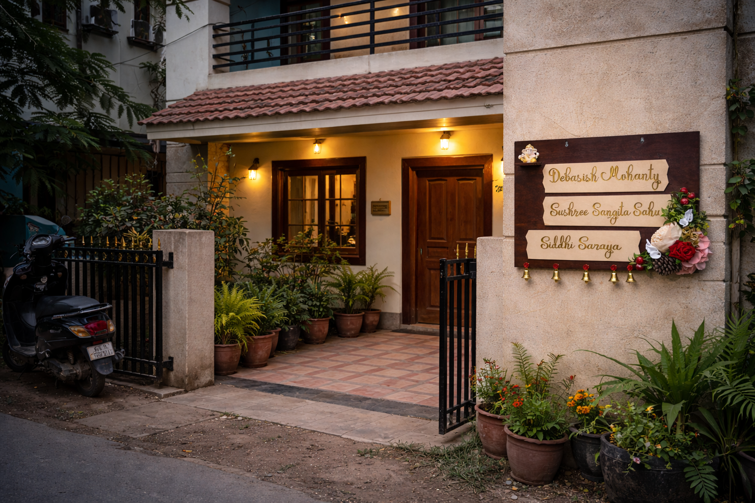 Custom Wooden Welcome Name Board
