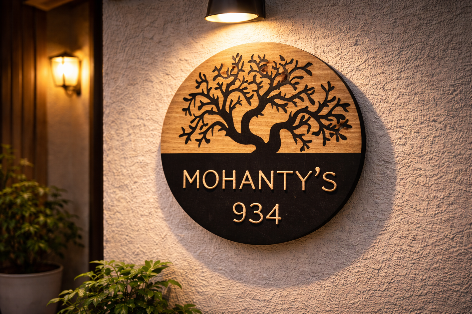 Personalized Acrylic House Name Plate