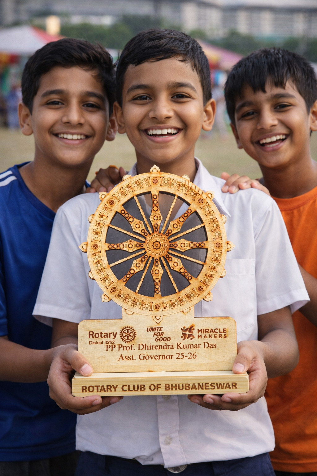 Rotary Wooden Trophy