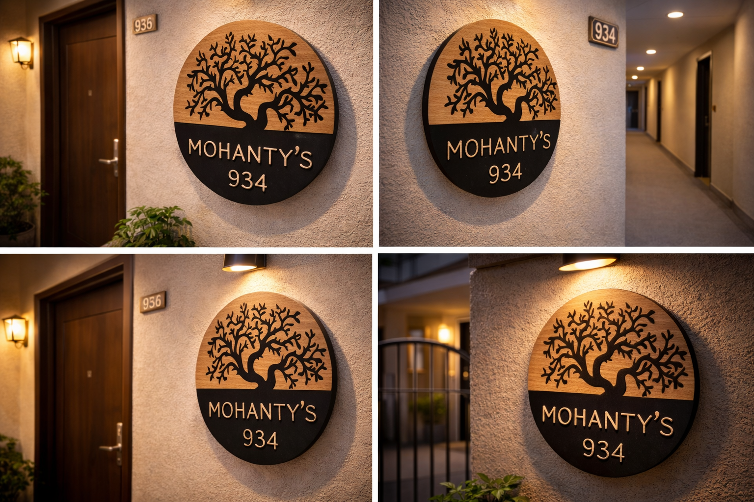 Personalized Acrylic House Name Plate