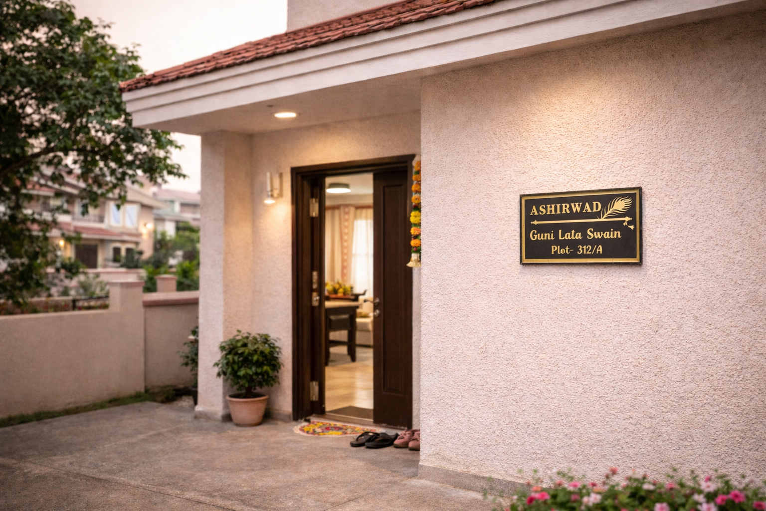 Custom Home Name Plate