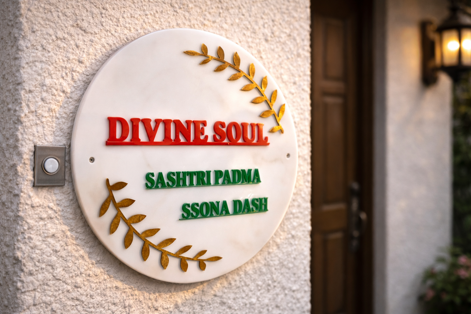 Elegant Personalized Nameplate