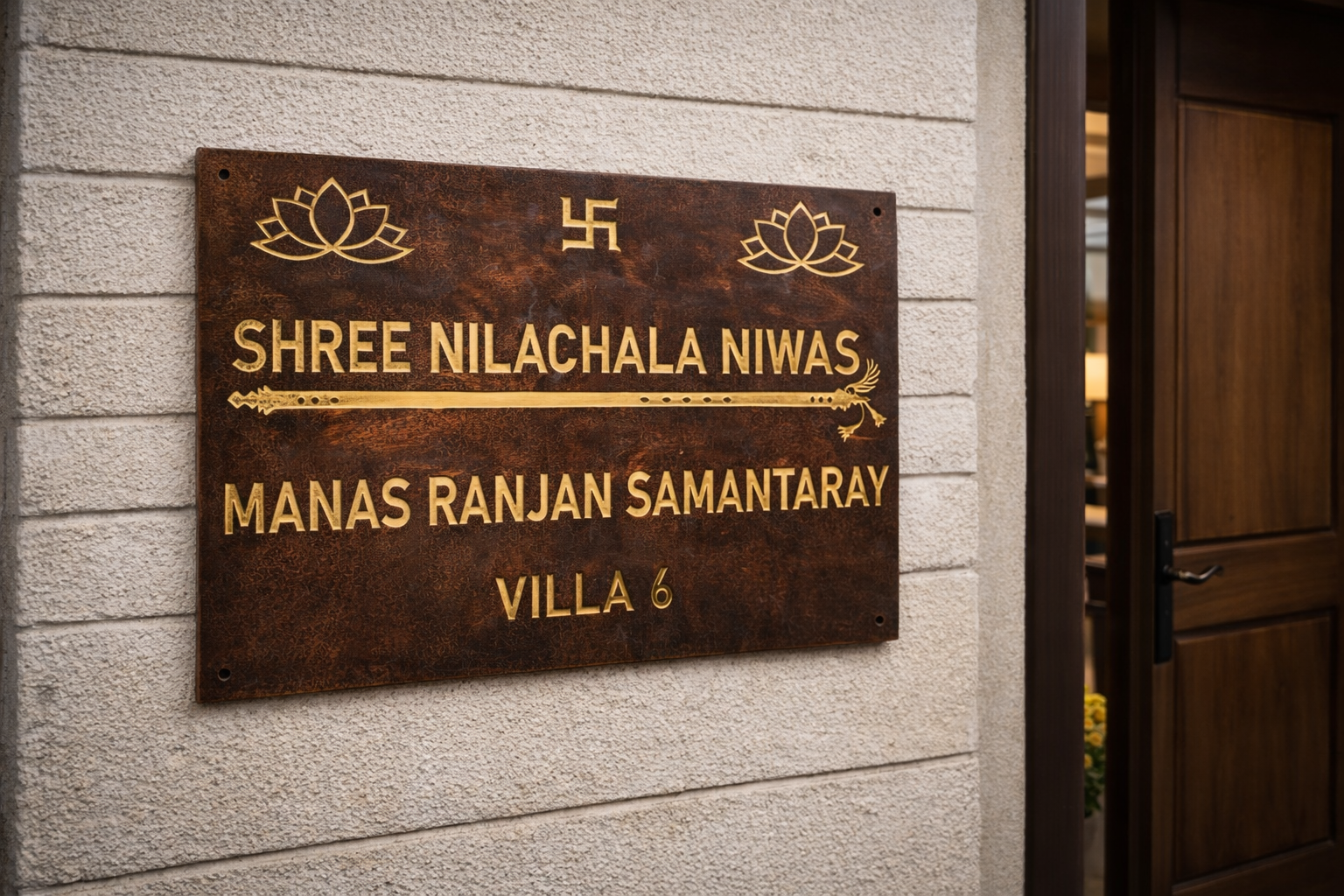 Custom Brass Nameplate