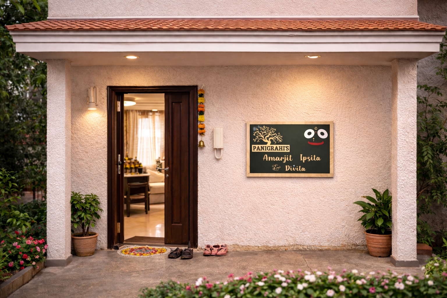 Personalized Family Name Plate