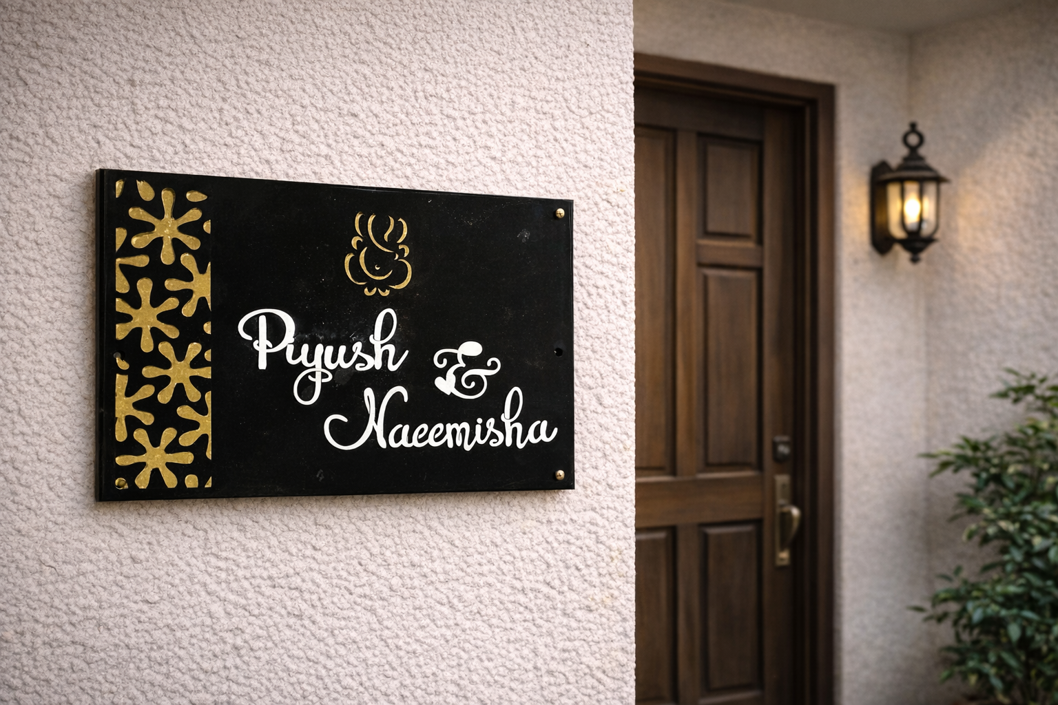Elegant Personalized Nameplate