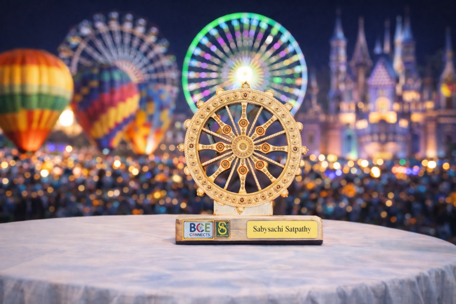 Golden Ferris Wheel Trophy