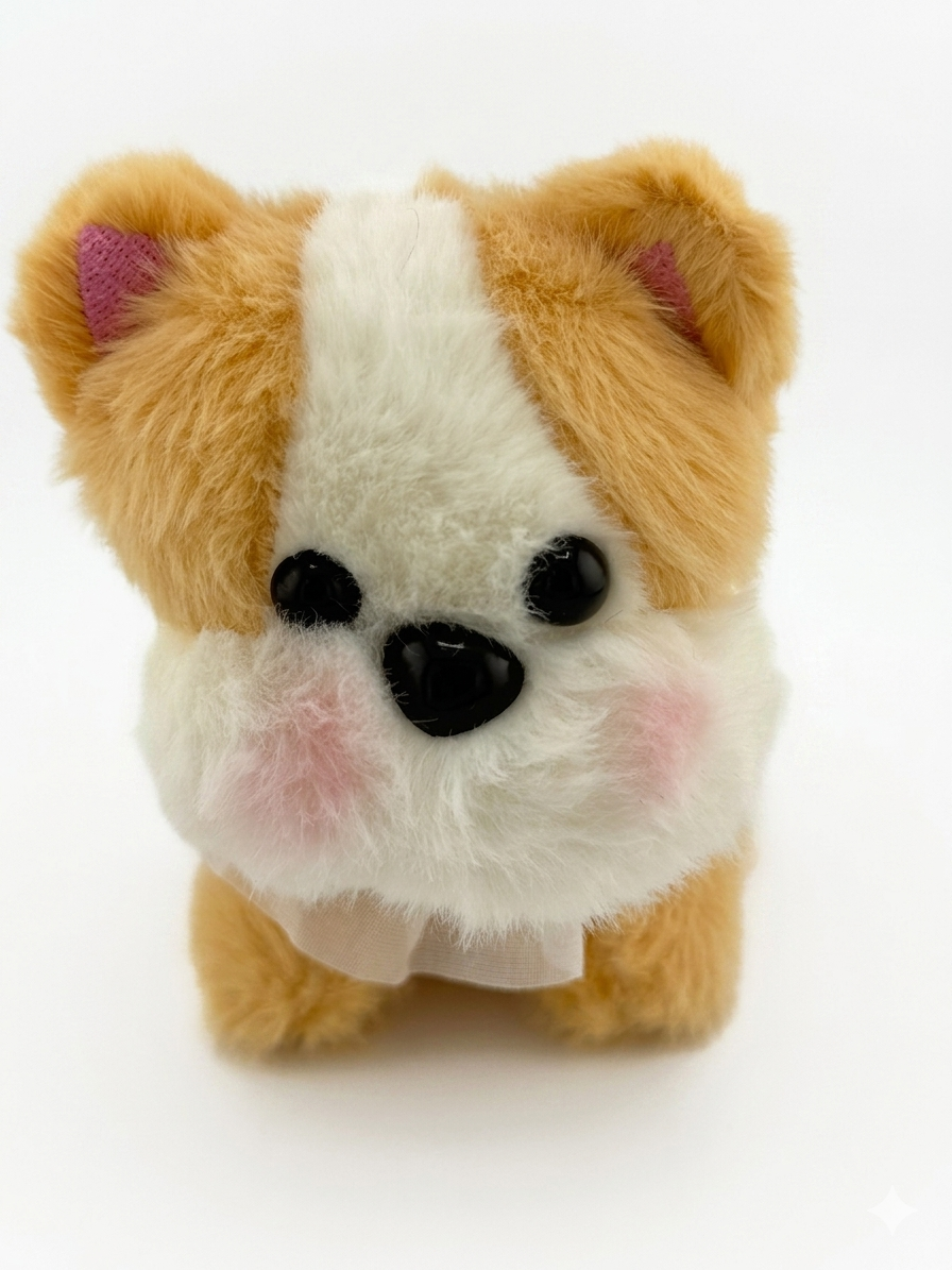 Colorful Cutie Plushie Dog Keychain toy