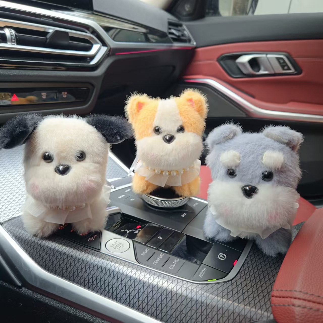 Colorful Cutie Plushie Dog Keychain toy