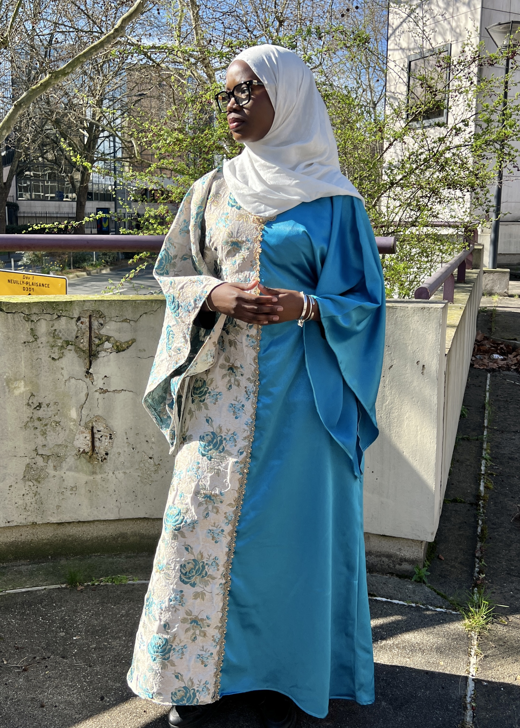 Abaya Laylat - Bleu Azur