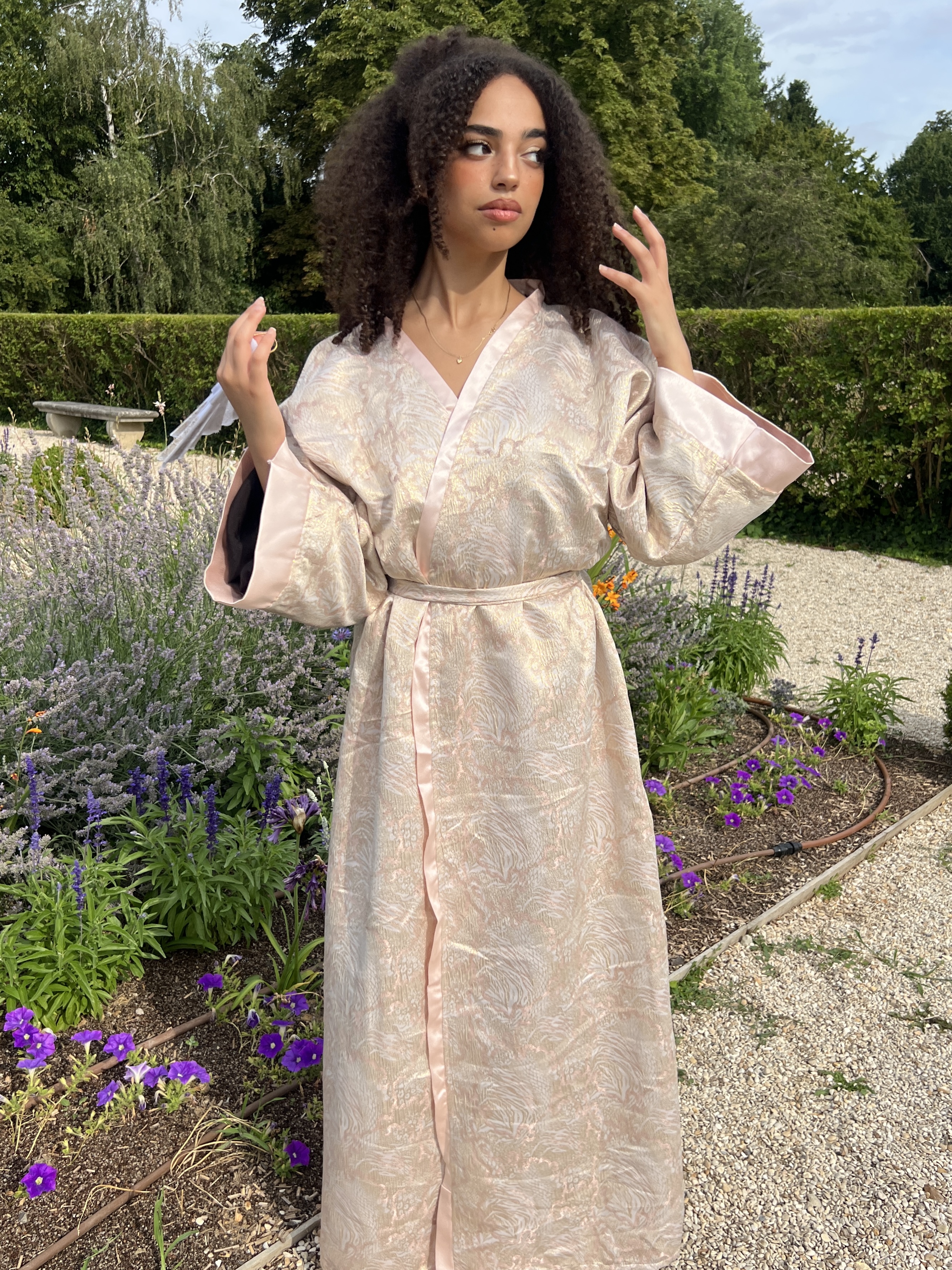 Kimono Hanami Brocard Rose