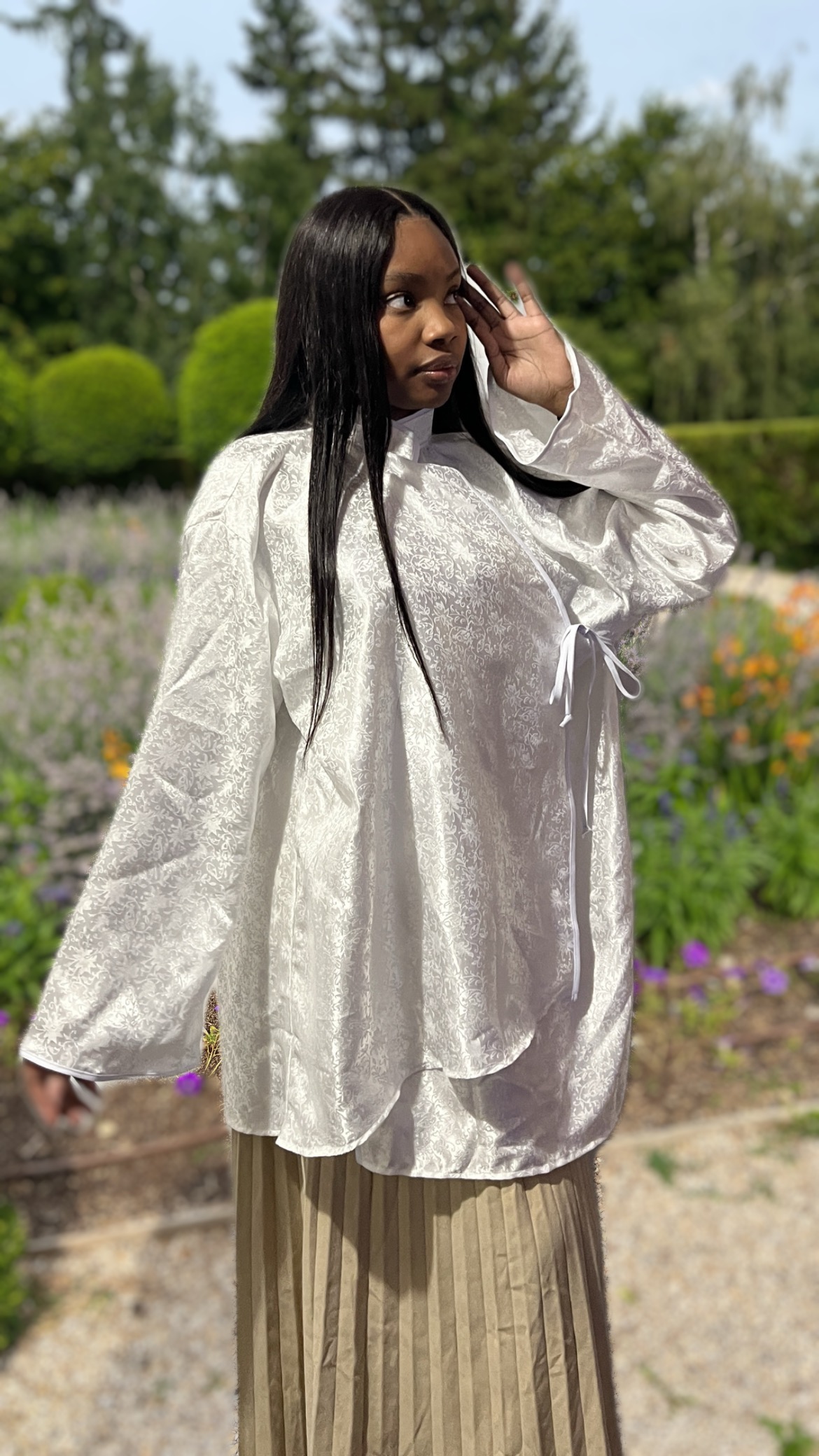 Haut Yugami Blanc Asymetrique