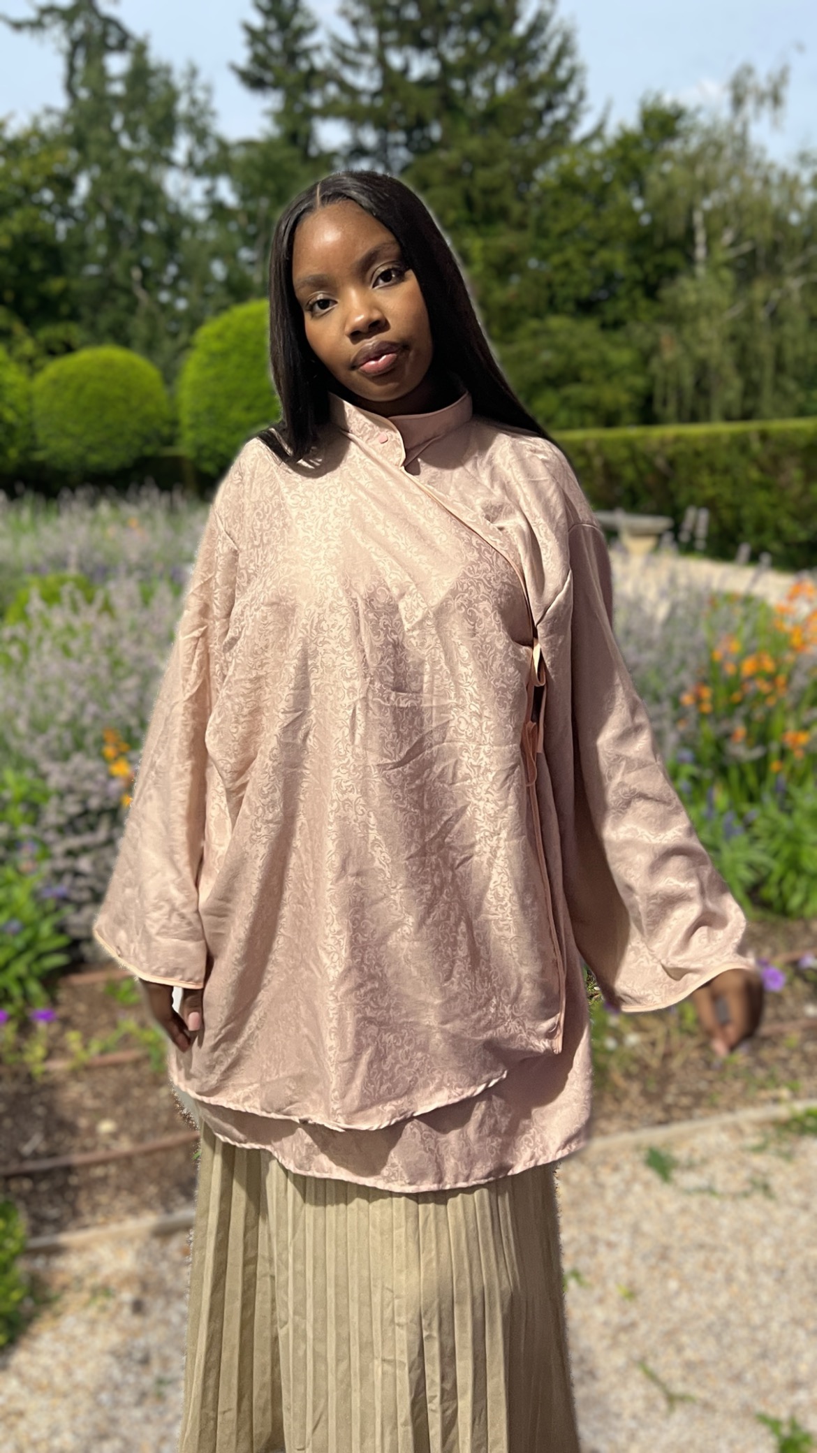 Haut Yugami Rose Asymetrique