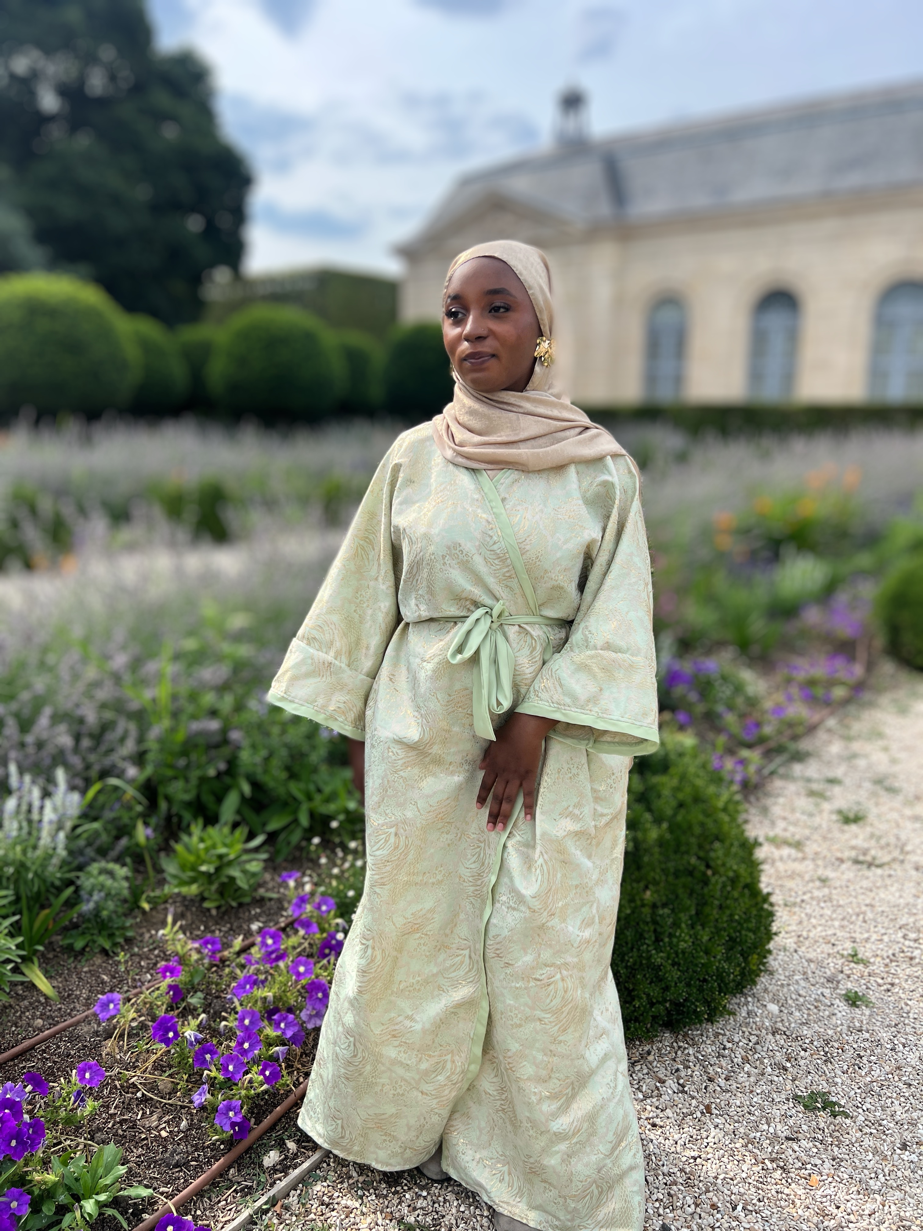 Kimono Hanami Brocard Vert