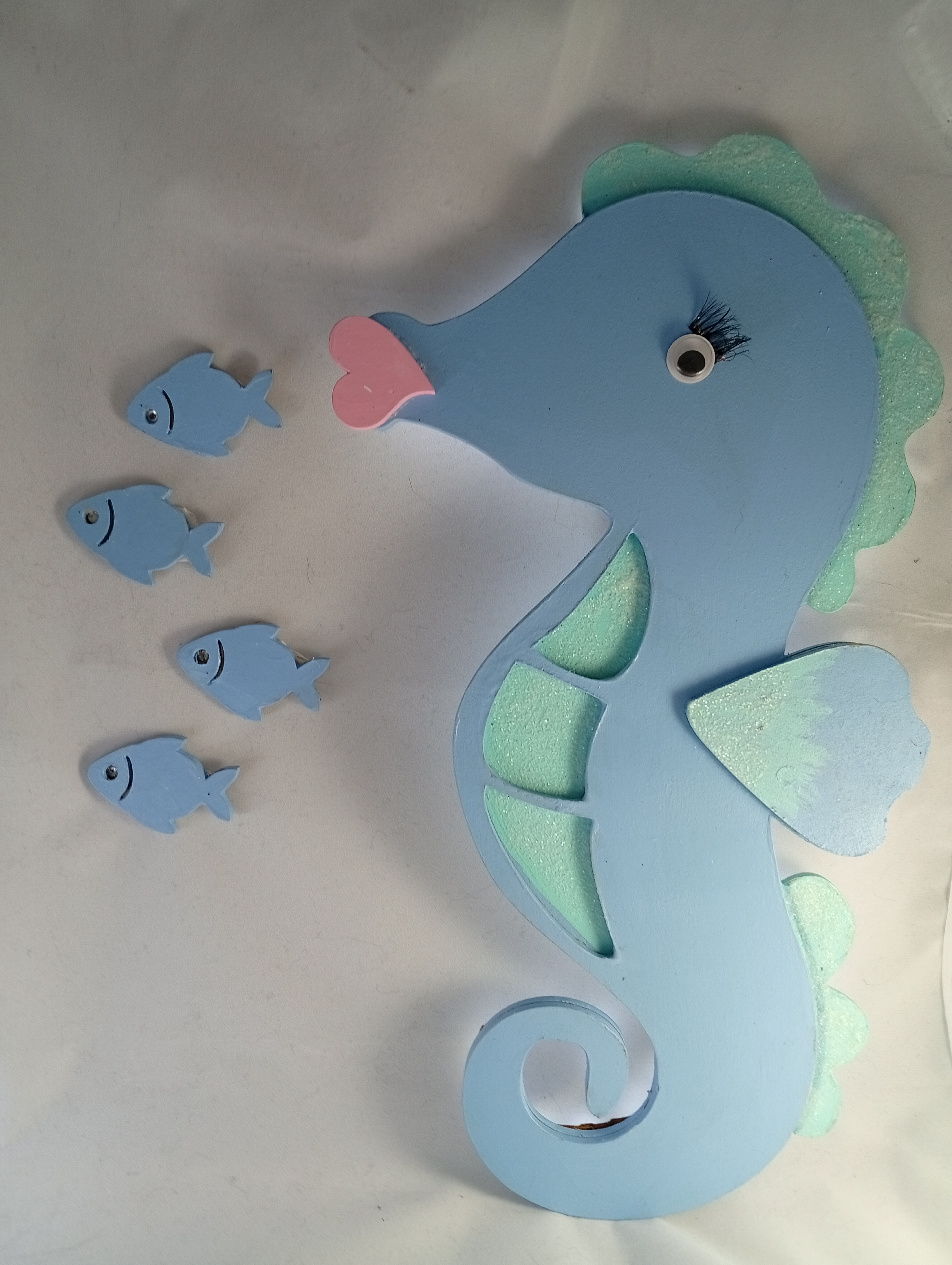 Hipocampo decorativo con luz LED