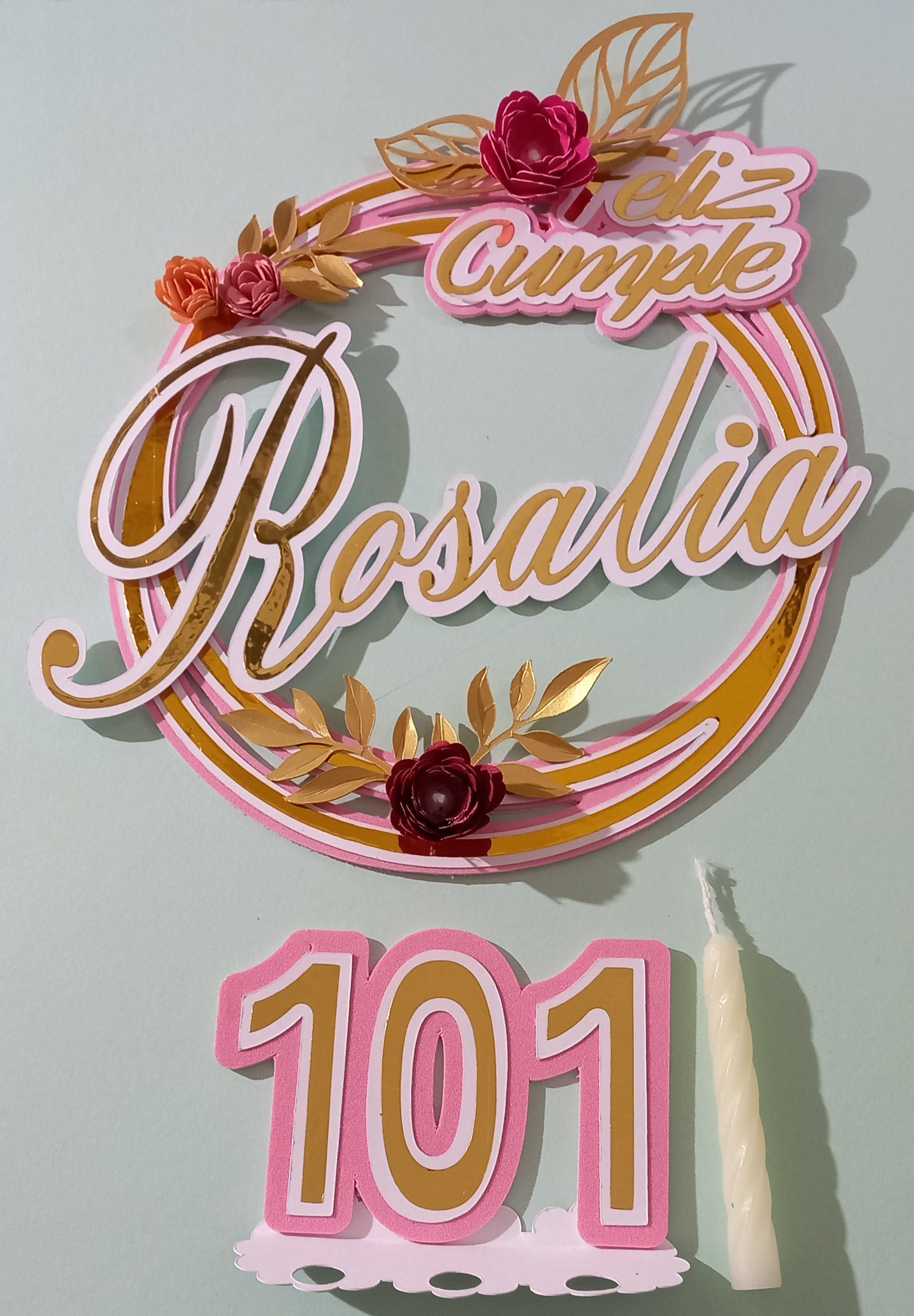 Número Decorativo Personalizado para Cumpleaños o Aniversarios (Corazón)