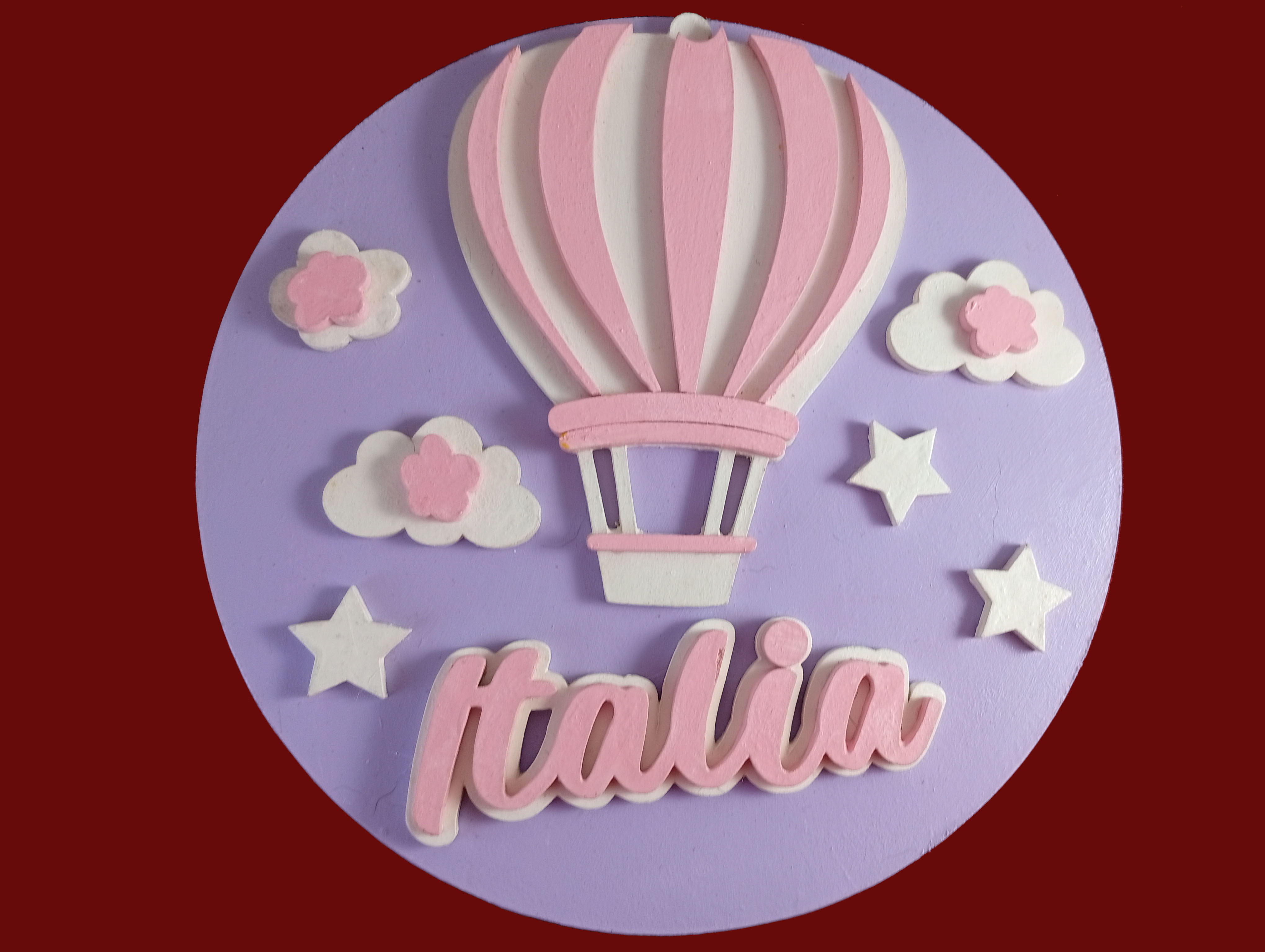 Decoración infantil personalizada – Globo aerostático