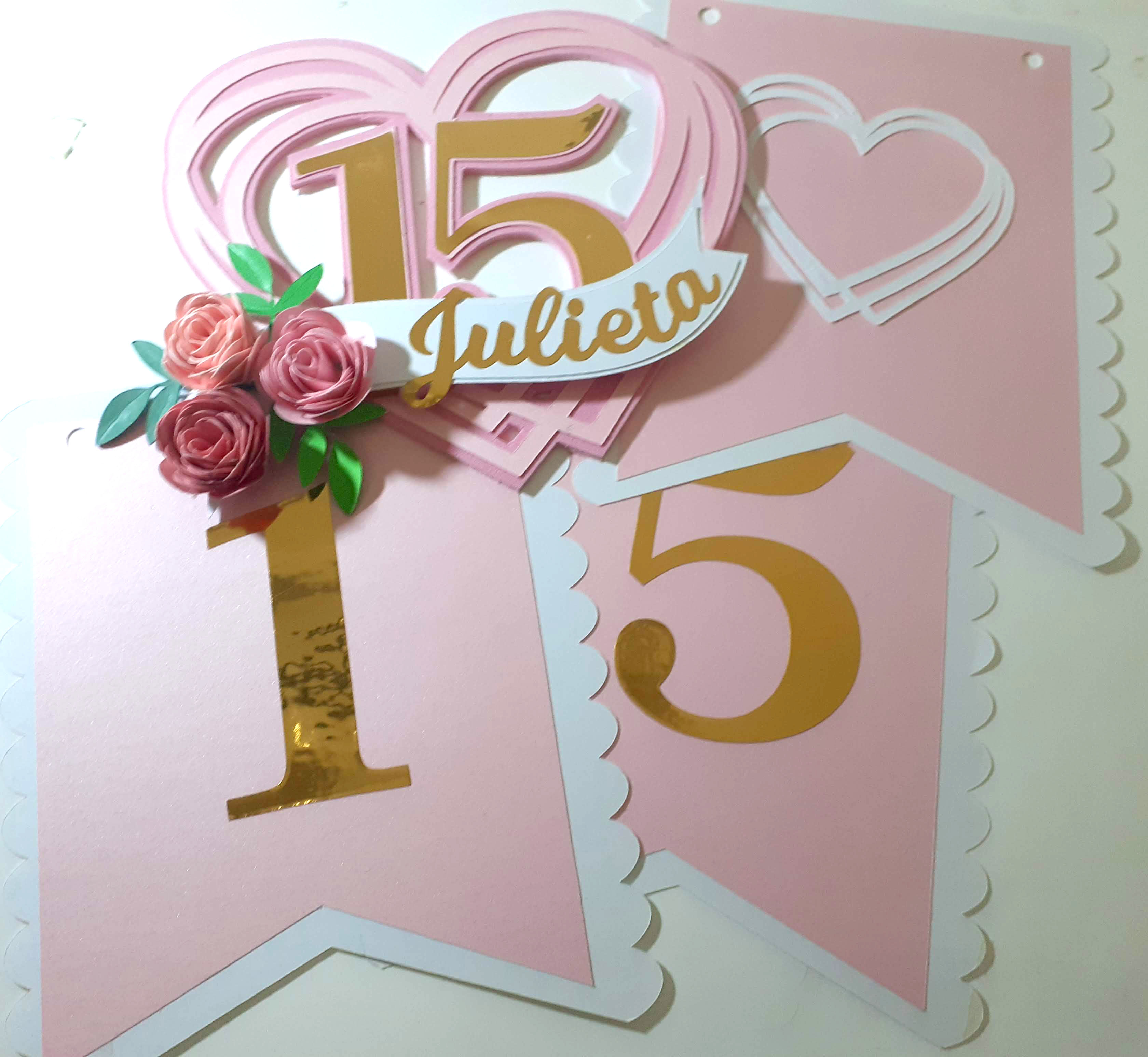 Número Decorativo Personalizado para Cumpleaños o Aniversarios (Corazón)