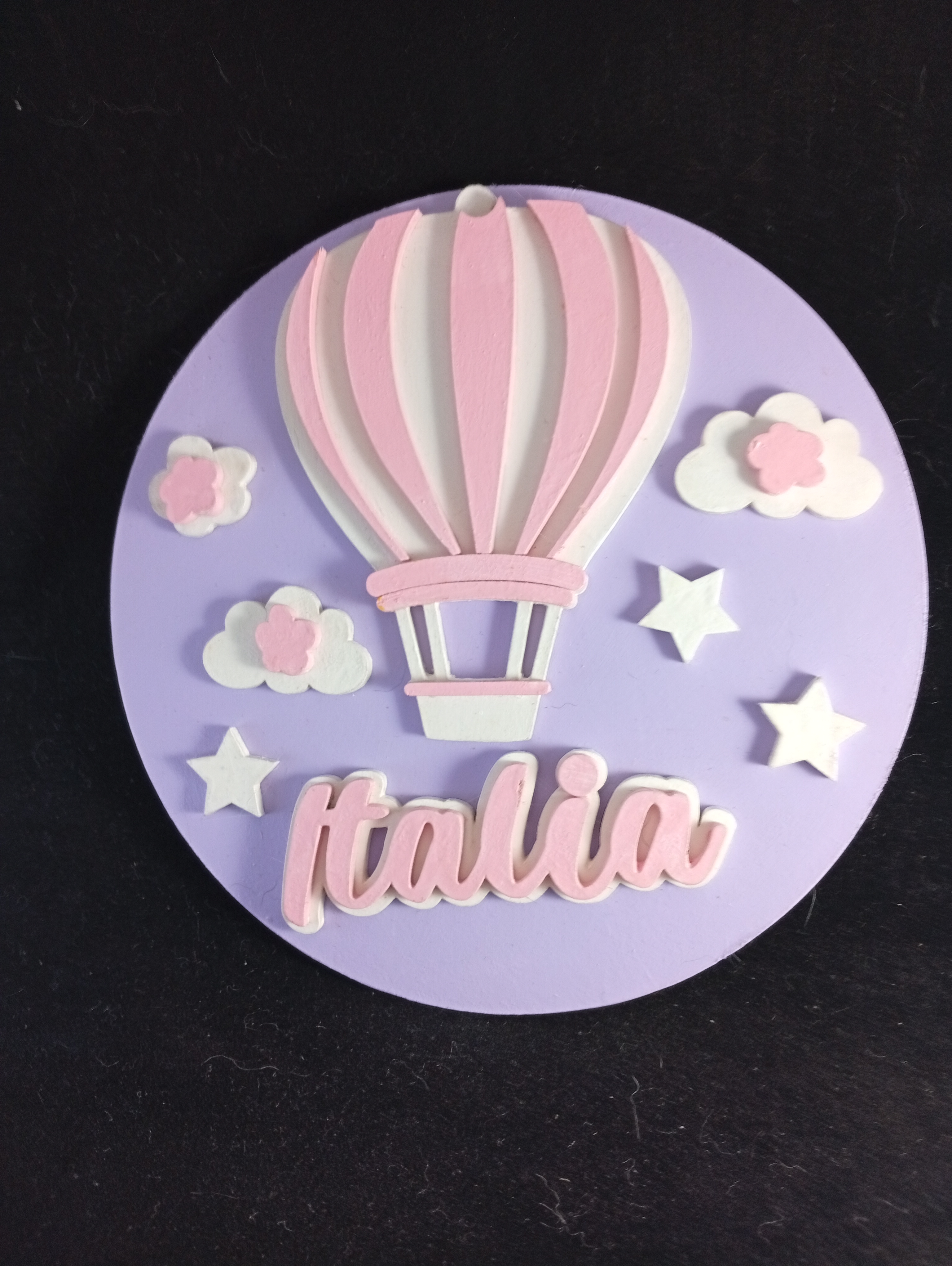 Decoración infantil personalizada – Globo aerostático